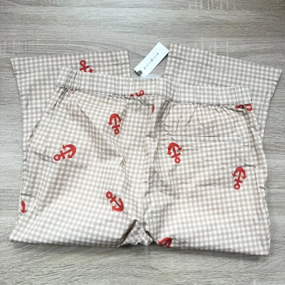 New Anthropologie Celandine Matching Capri Pants Set Medium